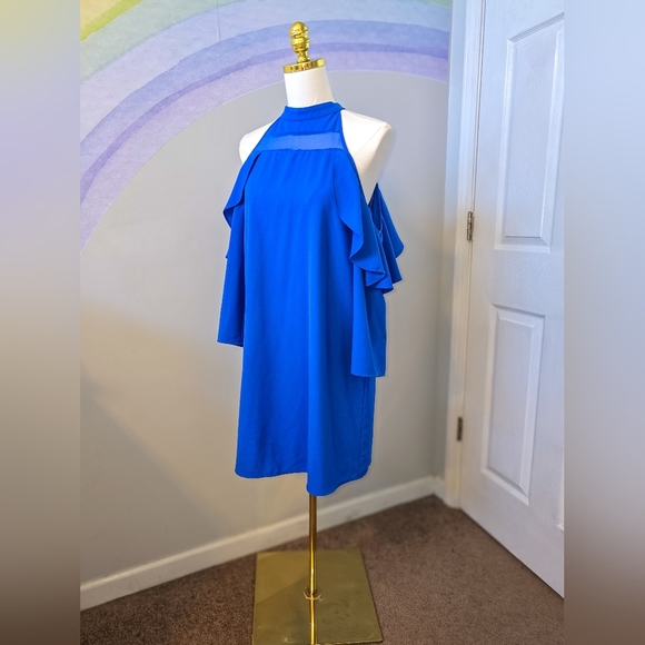 Karlie Dresses & Skirts - Karlie | Royal Blue | Cold Shoulder Dress | Large